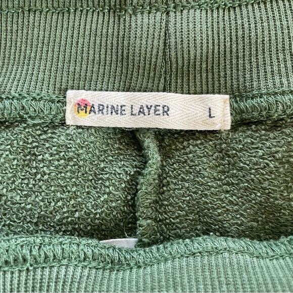 Marine Layer | Green Jogger Sweatpants, size large - Picture 4 of 8